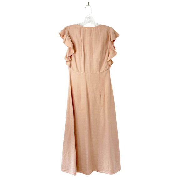 Zara Spring Break Linen Ruffle Dress - Picture 6 of 9